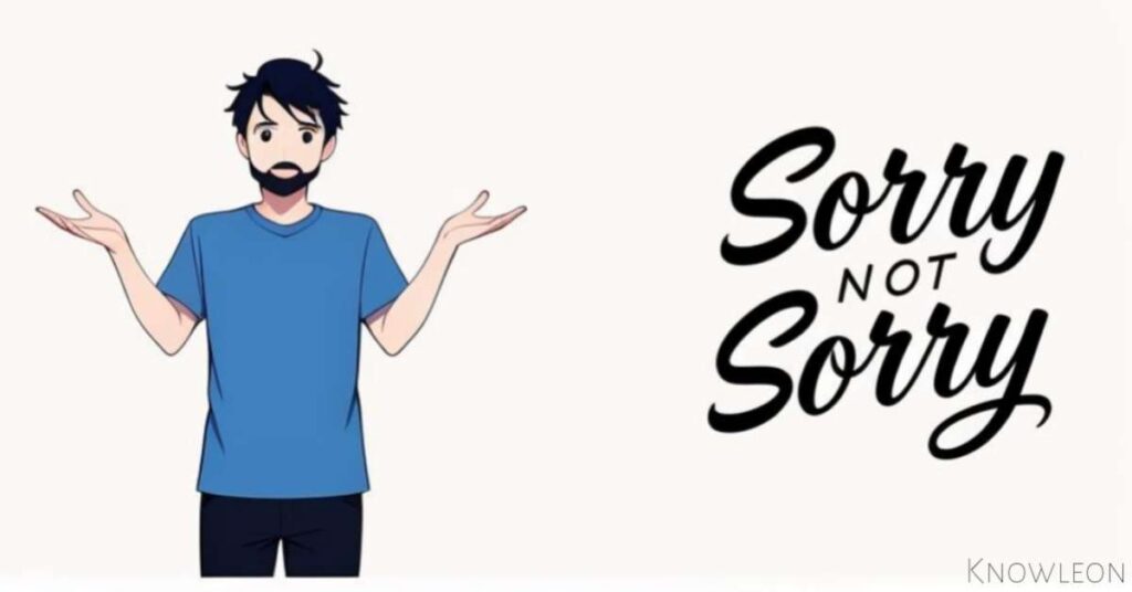 Stop apologizing over and over again. 