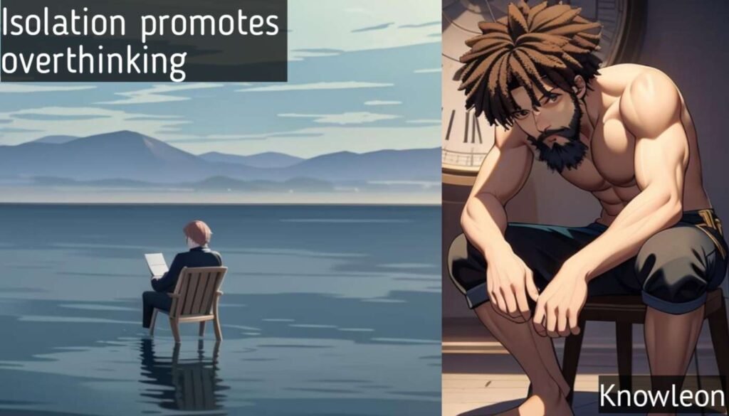 Isolation promotes overthinking. 